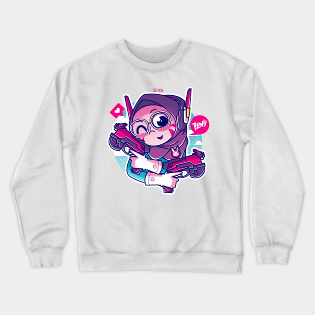 D.VA Crewneck Sweatshirt by fayfreak